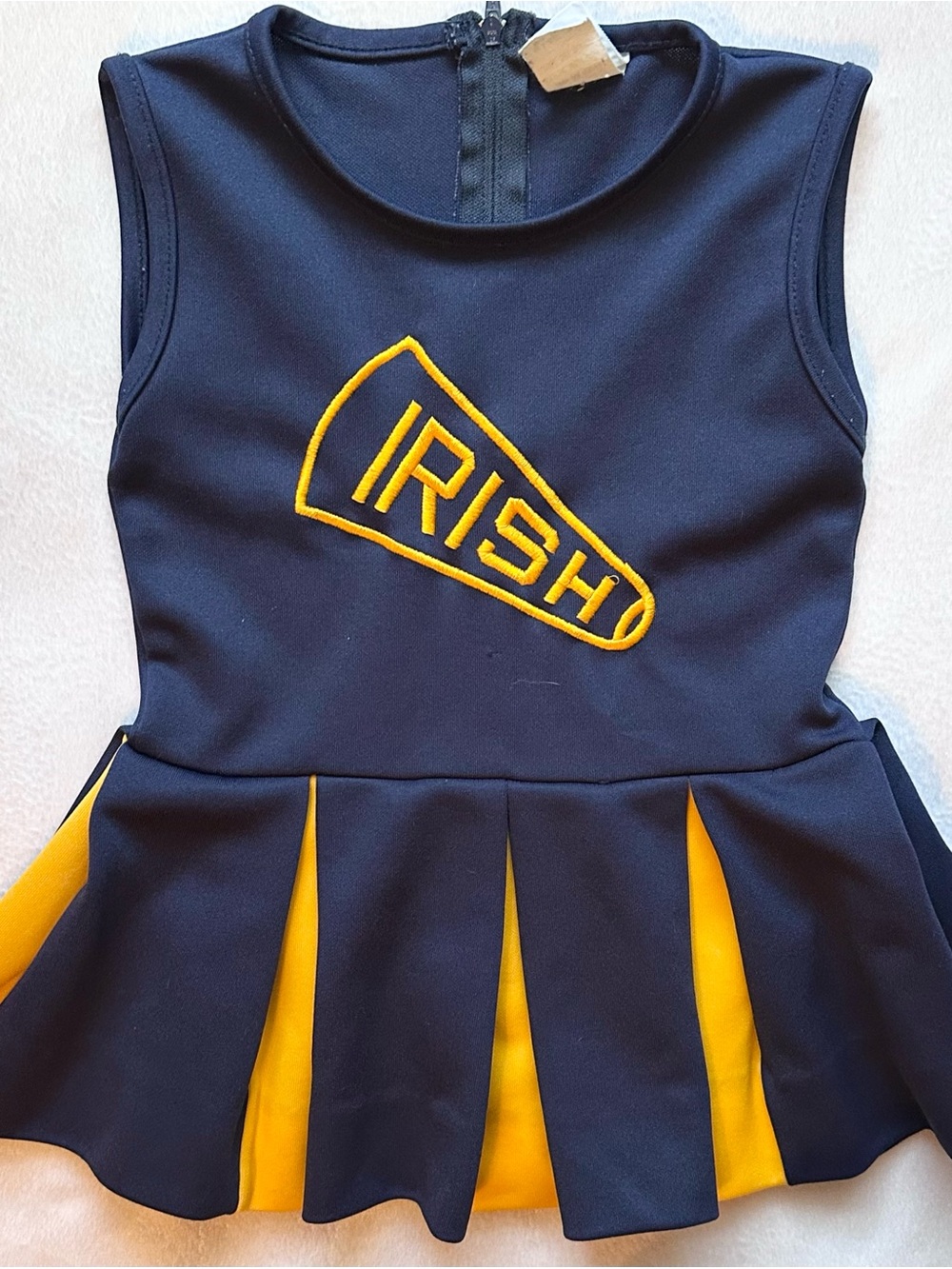 Vintage Little King Navy Blue Irish Cheerleader Dress Costume Uniform Girls 4